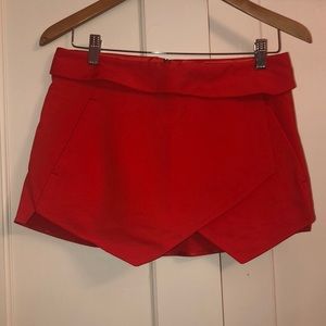 Orange/red Zara Skort